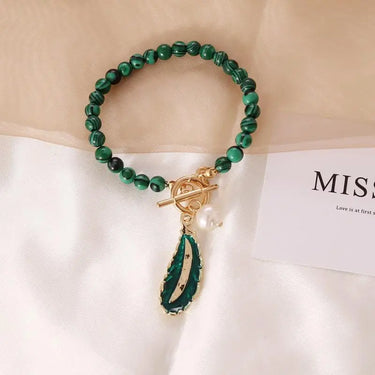Spirit Of Nature Malachite Pearl Bracelet-Your Soul Place